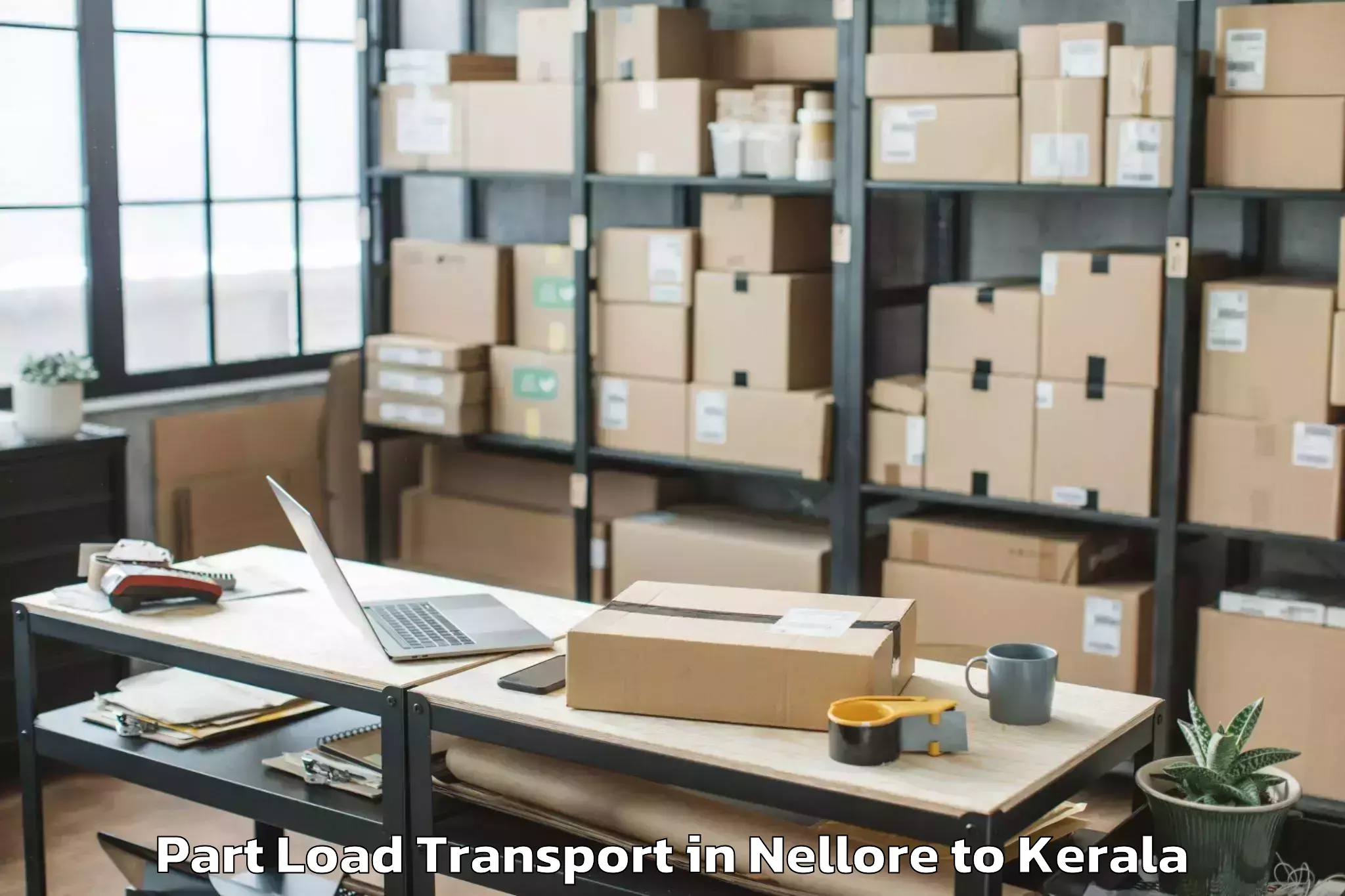 Book Nellore to Kannur University Kannur Part Load Transport Online